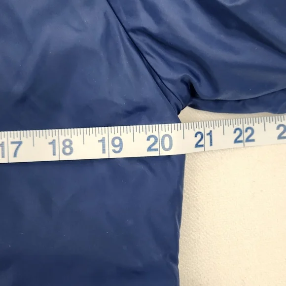 Vintage Tempco  Down Jacket Quilted Blue Puffer  Womens Medium Made In USA - Picture 8 of 9